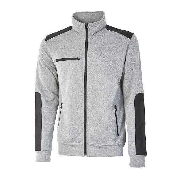 Arbeiter Sweatshirt-Jacke SNUG, Farbe: Grey Silver