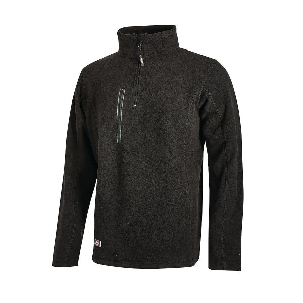 Arbeiter Fleece Sweatshirt Bering, Farbe: Black Carbon