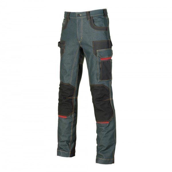 Jeans Arbeitshose PLATINUM BUTTON, Farbe: Rust Jeans