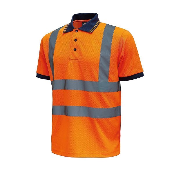 Poloshirt FOG, Farbe: Orange Fluo