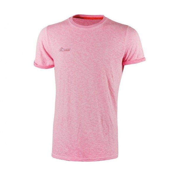 Slub Cotton T-Shirt FLUO, Farbe: Pink Fluo